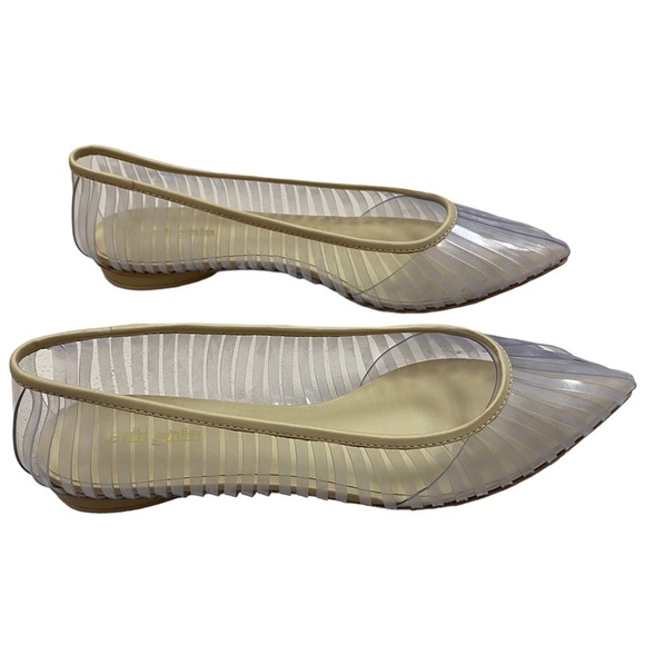 New Cult Gaia Leena Flats Clear Size 9 US / 39 EU - Picture 6 of 12